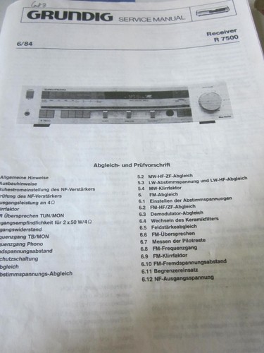 Grundig receiver 7500 - receiver, r